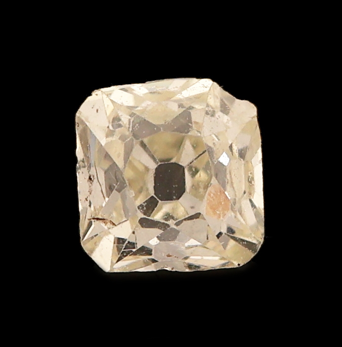 Detail a: Loser Altschliffdiamant, ca. 0.36 ct l.get.Weiß/p