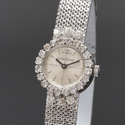 27077587a - 18k white gold and diamonds set ladies wristwatch denotes Jaeger-LeCoultre, quartz, ...