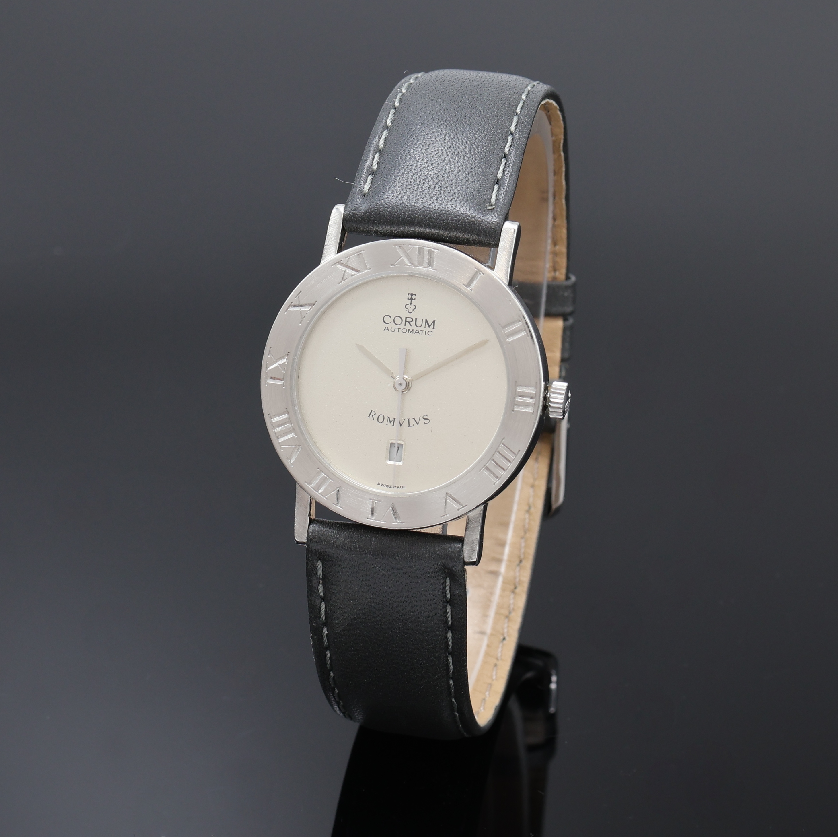 Image 27077654 - CORUM Romulus Armbanduhr in Platin Referenz 75.501.70, Automatik, Boden 6-fach verschr., ...