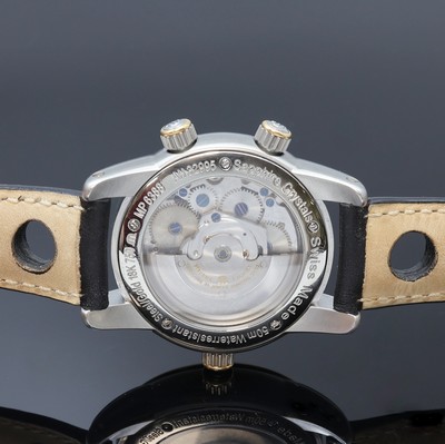 27077601d - MAURICE LACROIX Masterpiece Reveil Globe Armbanduhr mit Wecker Referenz MP6388, ...