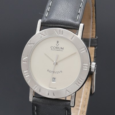 27077654a - CORUM Romulus Armbanduhr in Platin Referenz 75.501.70, Automatik, Boden 6-fach verschr., ...