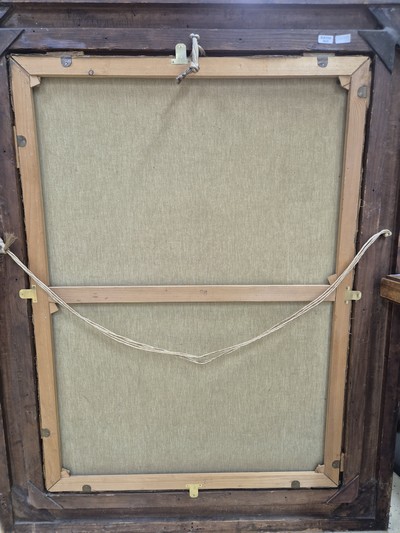 27077739b - Vitus Staudacher, 1850 Gaimersheim-1925 Baden-Baden, Reiter auf einem Waldweg, Öl/Lwd, ...