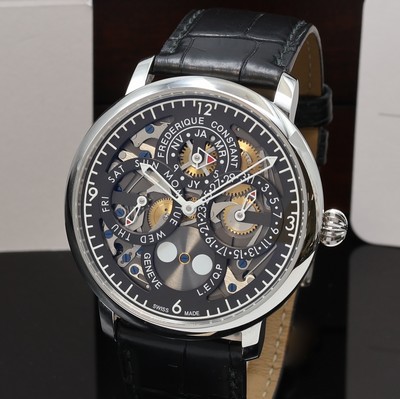 27077791a - FREDERIQUE CONSTANT Slimline Perpetual Calender to 135 pieces limited, astronomical gents ...