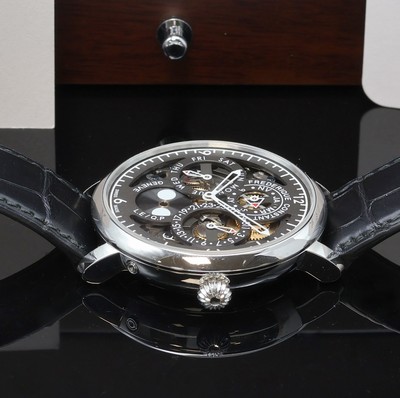 27077791b - FREDERIQUE CONSTANT Slimline Perpetual Calender to 135 pieces limited, astronomical gents ...