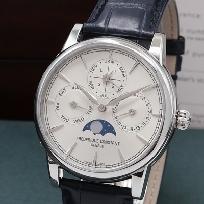 27077792a - FREDERIQUE CONSTANT Classic Perpetual Calender astronomische Herrenarmbanduhr Referenz ...