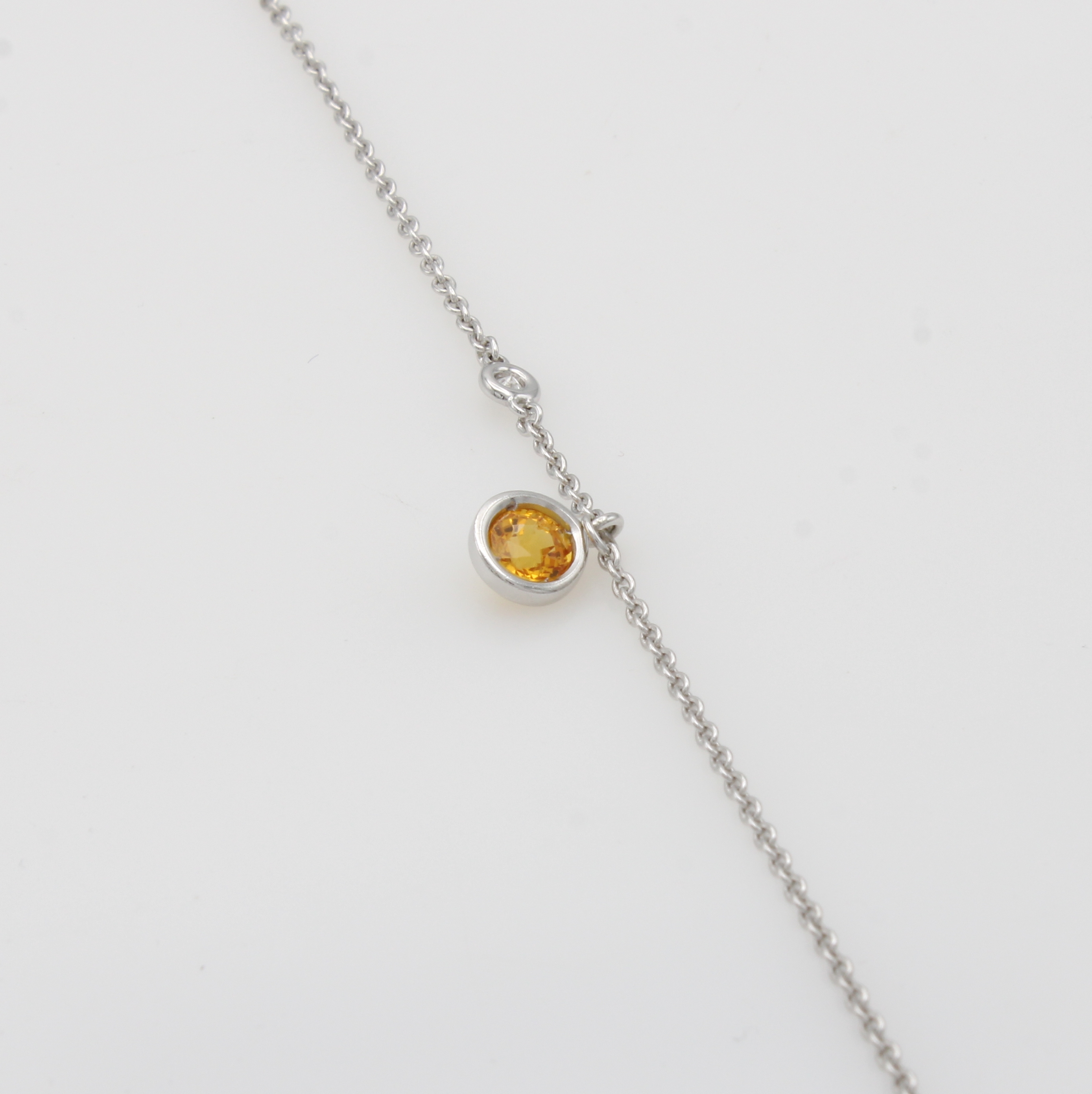 Image 27079208 - Ankerarmband mit Brillant und Saphir, WG 590/000, Brill. ca. 0.02 ct Weiß/si, fac., ...
