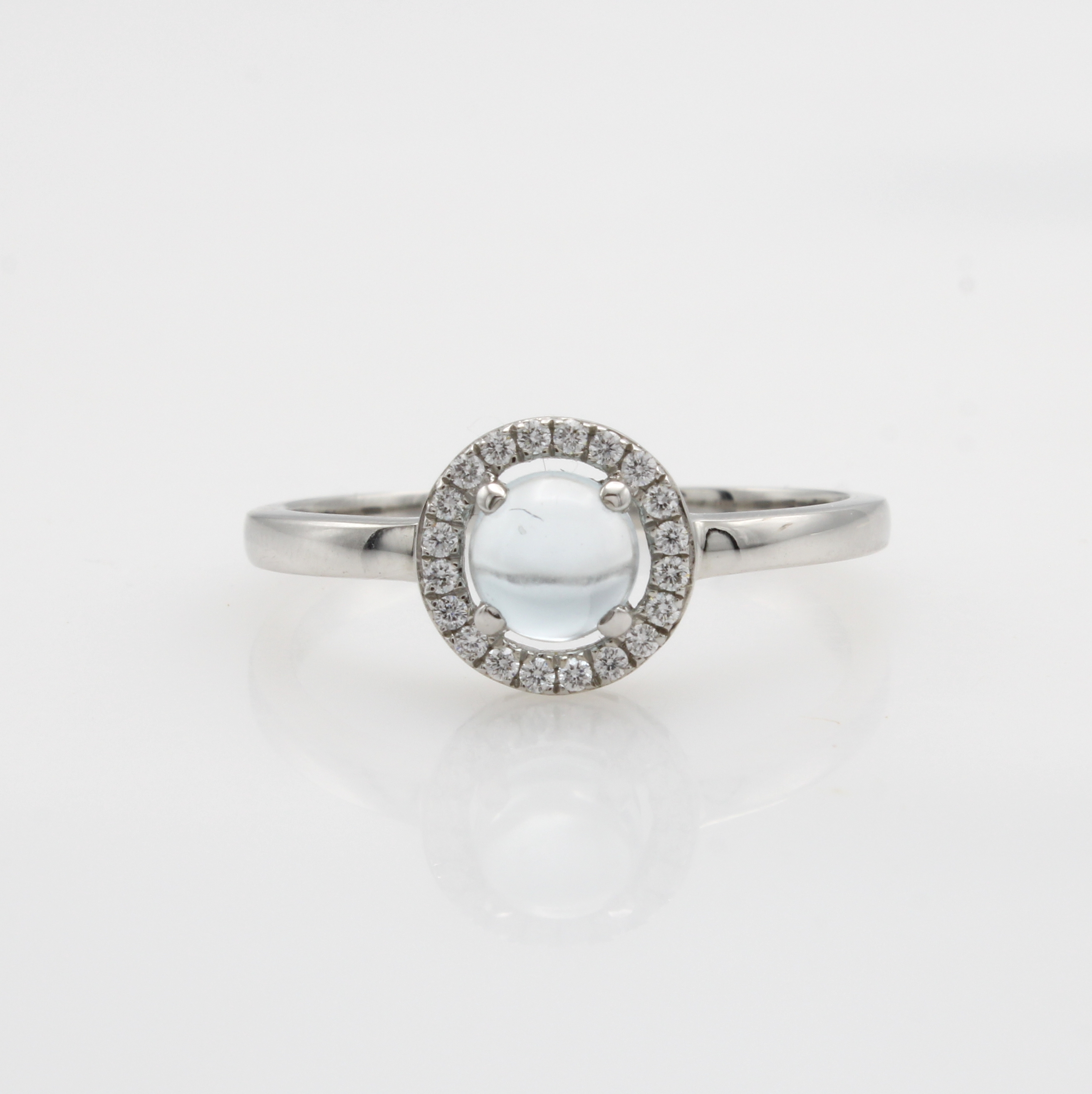 Image 27079544 - Ring mit Blautopas und Brillanten, WG 590/000, Brill. zus. ca. 0.08 ct Weiß/si, Topas ...