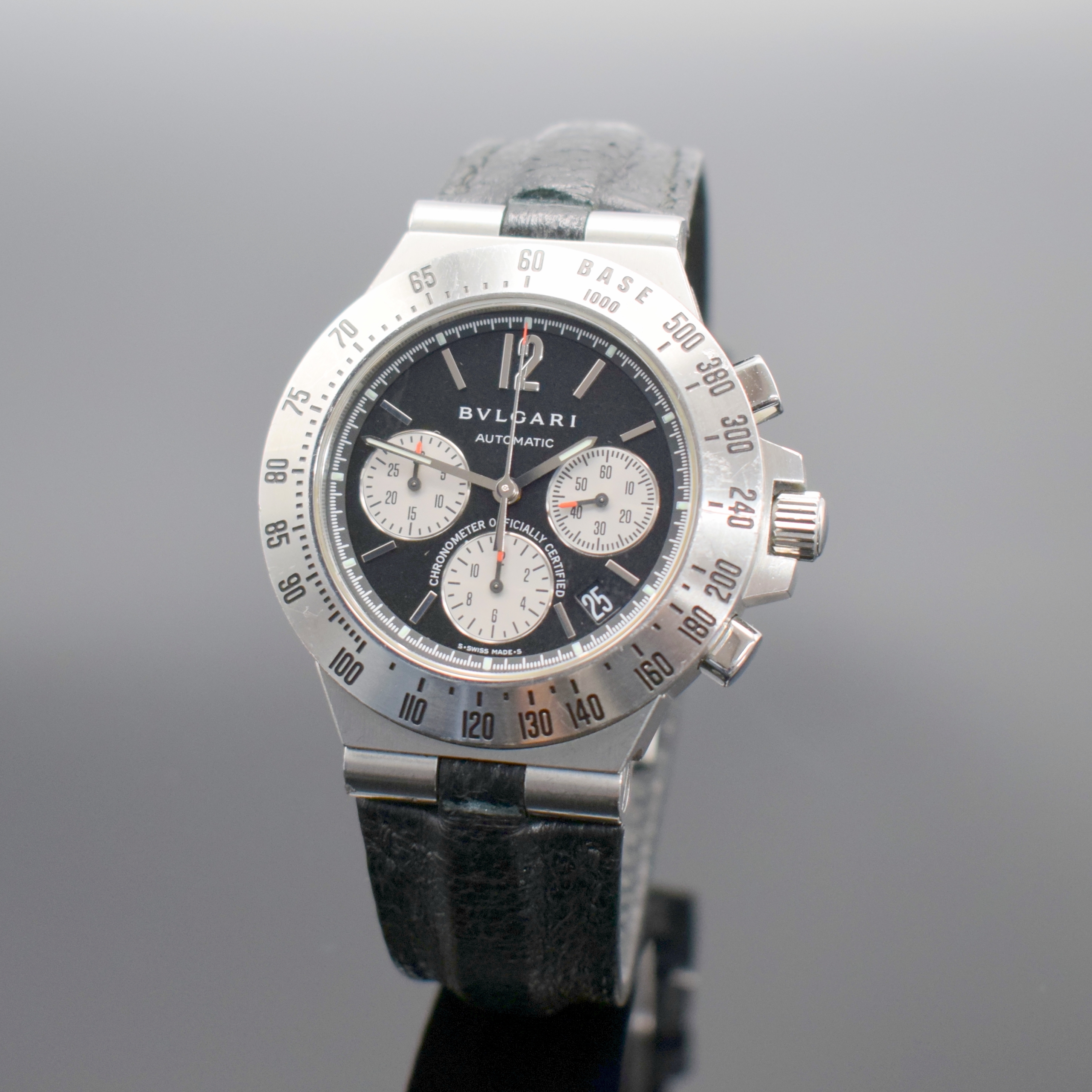 Image 27079632 - BULGARI Diagono Professional Herrenarmbanduhr mit Chronograph Referenz CH40STA, ...