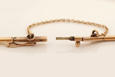 27079607b - 14 kt Gold Jugendstil Diamant-Perl-Armband, um1890-1900, RG 585/000, Mittelteil ...