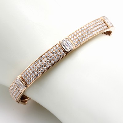 27079630b - Armband mit Diamanten und Brillanten, RG 750/000, Brill. zus. ca. 2.15 ct u. Diam. im ...