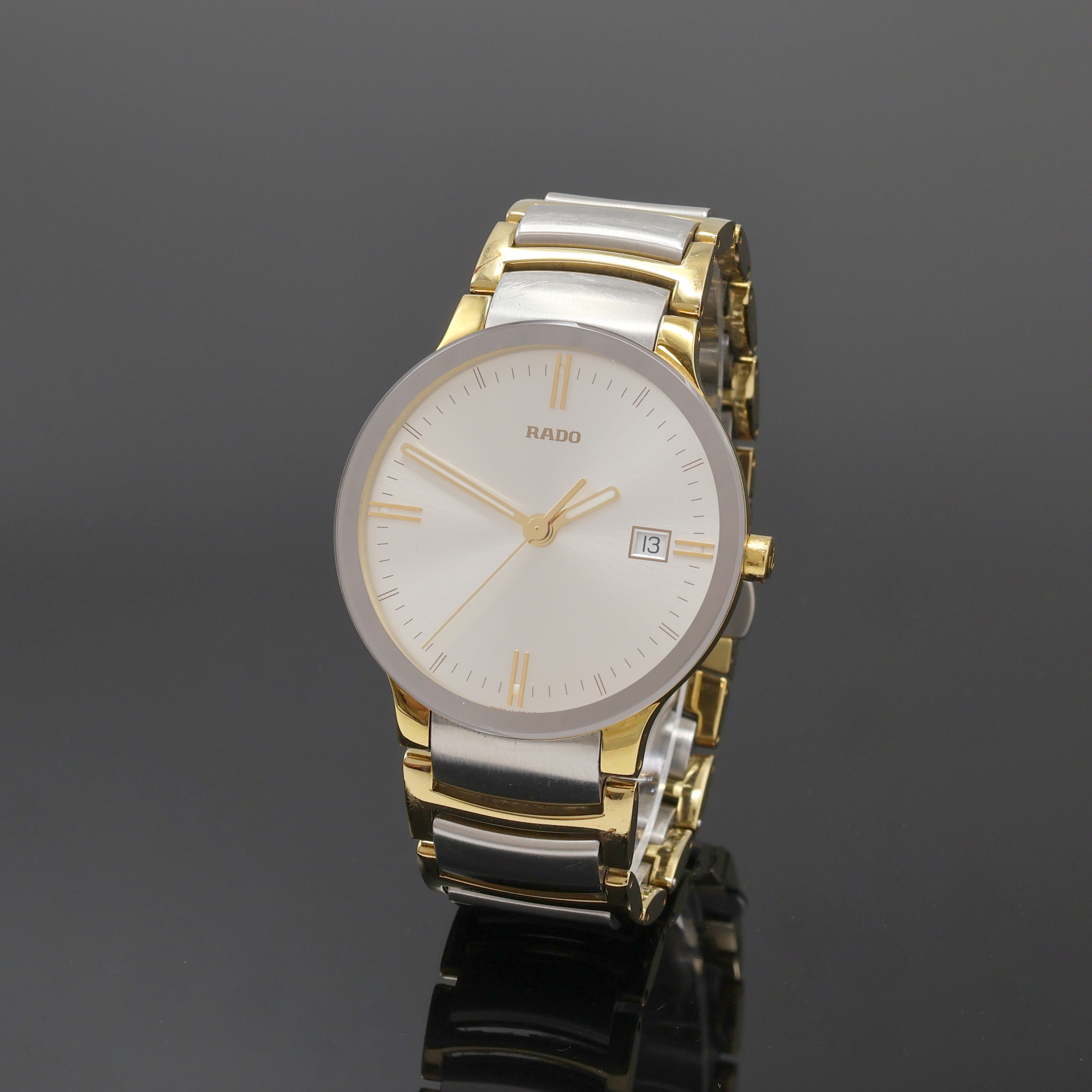 Image 27079741 - RADO Centrix Herrenarmbanduhr Referenz 115.0931.1, Schweiz um 2010, quarz, verg. Geh. ...