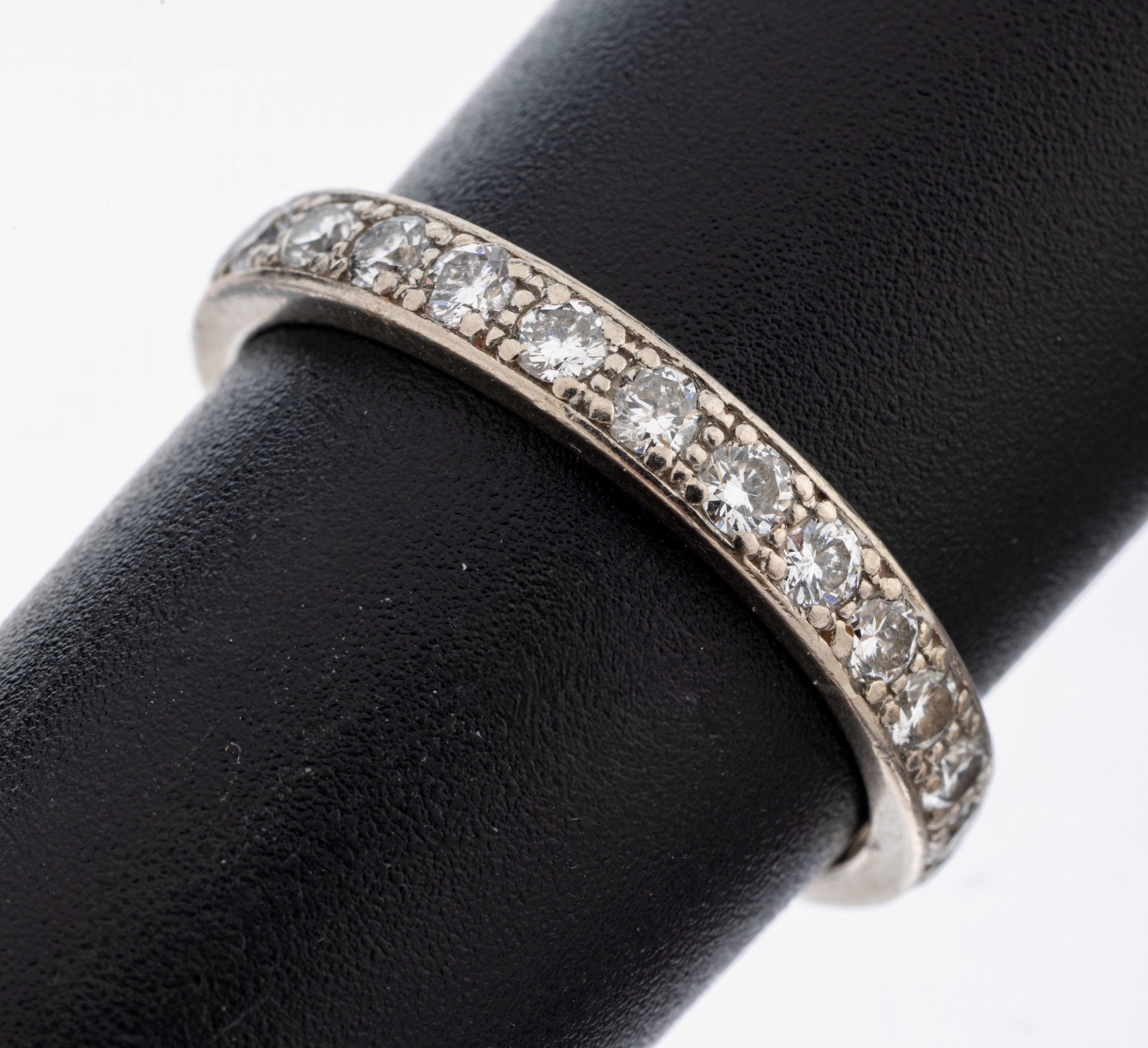 Image 27079798 - 14 kt Gold Brillant-Memoryring, WG 585/000,25 Brillanten zus. ca. 0.75 ct Weiß/si-p1, ...