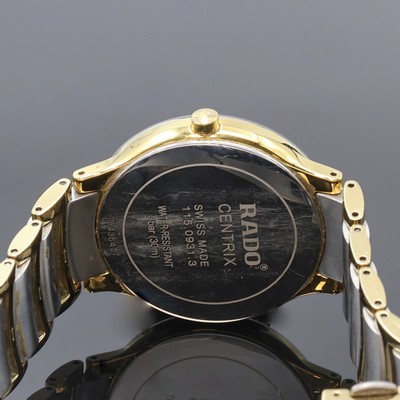27079741d - RADO Centrix Herrenarmbanduhr Referenz 115.0931.1, Schweiz um 2010, quarz, verg. Geh. ...