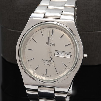 27079742a - OMEGA Herrenarmbanduhr Seamaster Cosmic 2000 in Stahl, Schweiz um 1975, Automatik, ...