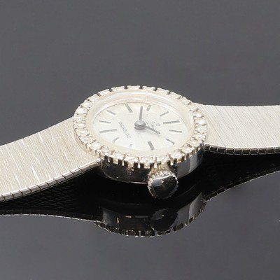27079788c - STOWA 18k white gold and diamonds set ladies wristwatch, Germany/Switzerland around 1965, ...