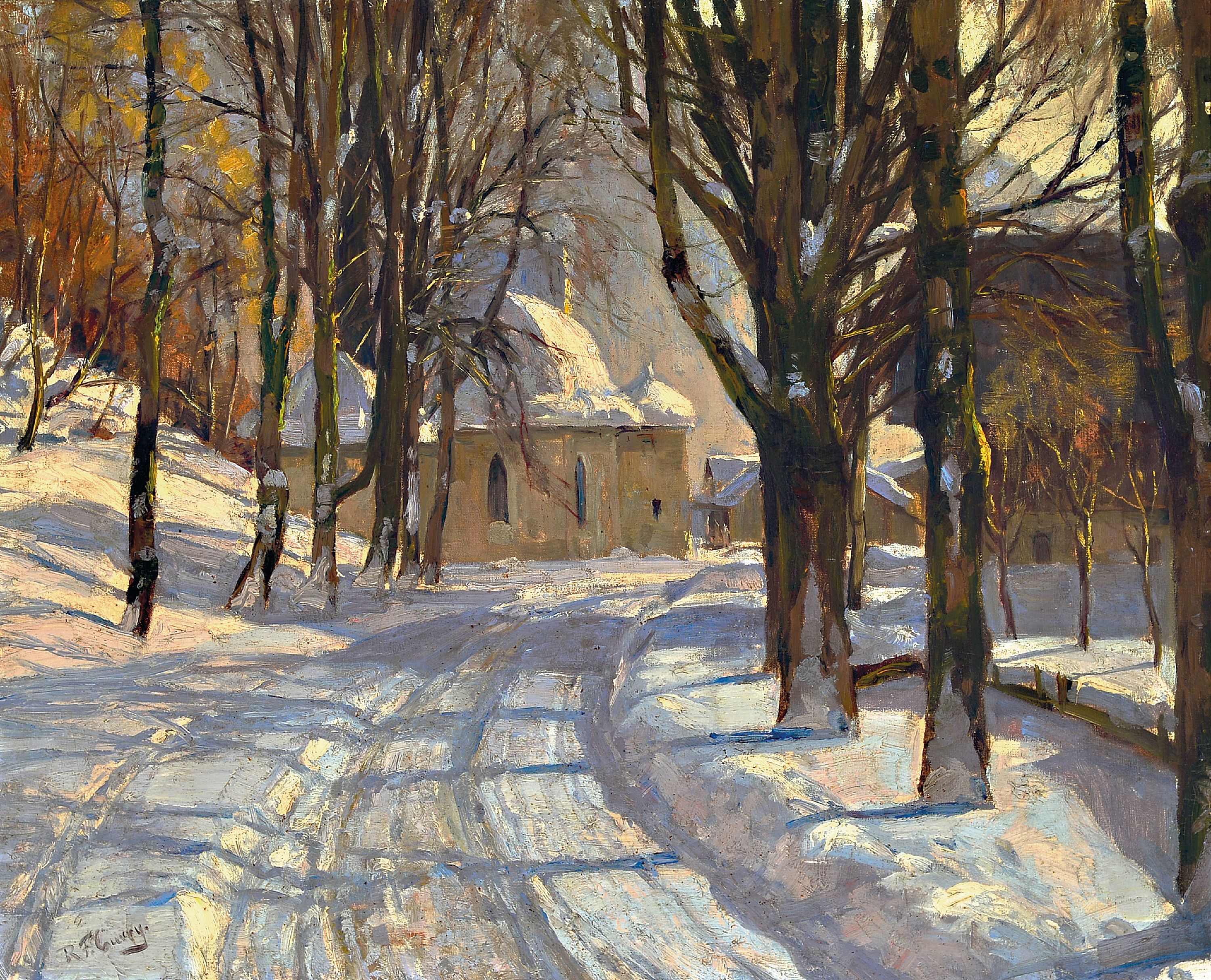 Image 27079829 - Robert F. Curry, 1872 Boston/USA-1945 Riederau/Ammersee, Lorettokapelle in Oberstdorf im ...