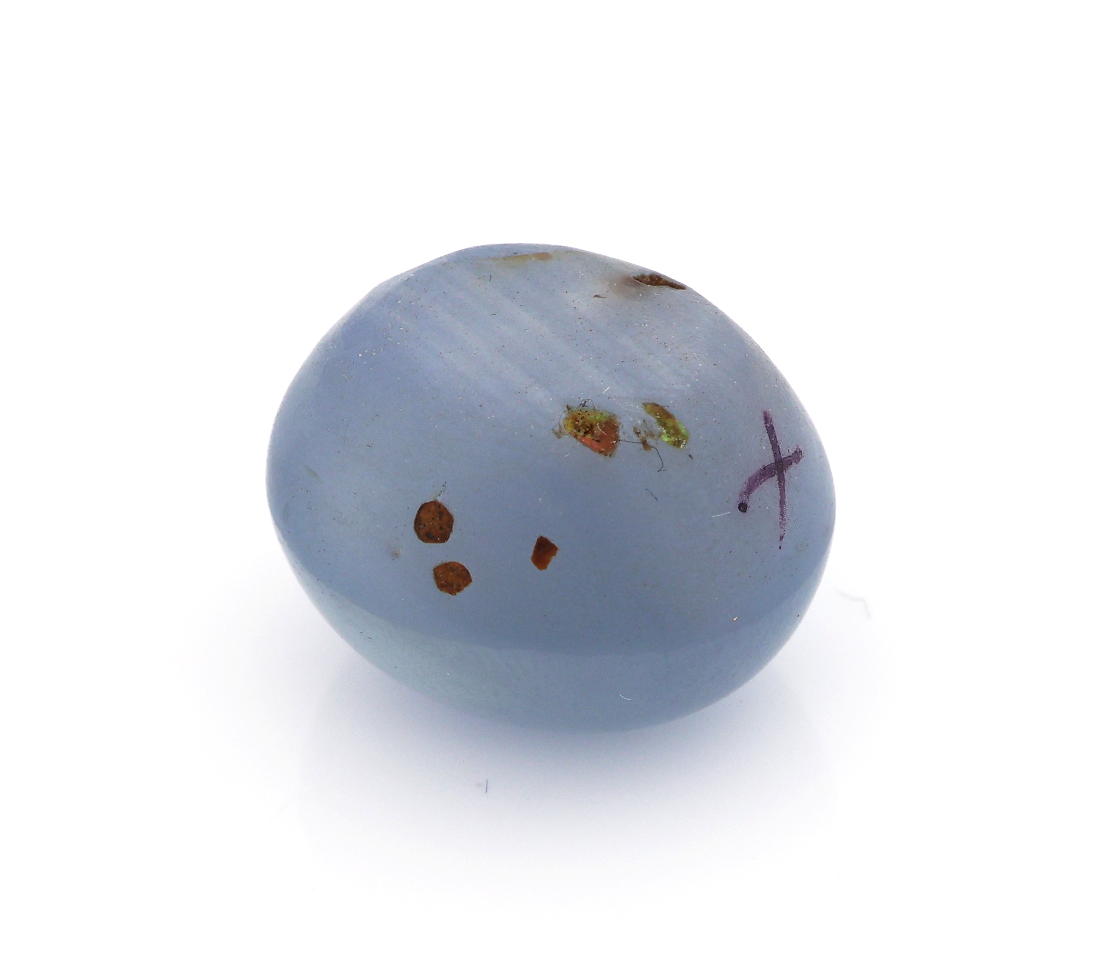 Detail c: Loser Sternsaphir, ca. 34.89 ct, ovaler Cabochon