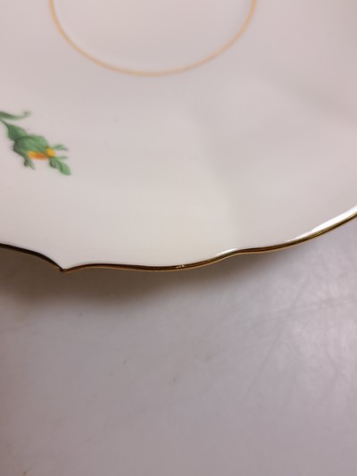 27079952f - Teeservice, Meissen, 20. Jh., 2. Wahl, gelbe Rose, Teekanne, Milchkännchen, 6 Teetassen ...