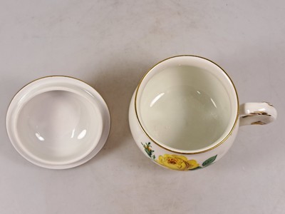 27079952s - Teeservice, Meissen, 20. Jh., 2. Wahl, gelbe Rose, Teekanne, Milchkännchen, 6 Teetassen ...