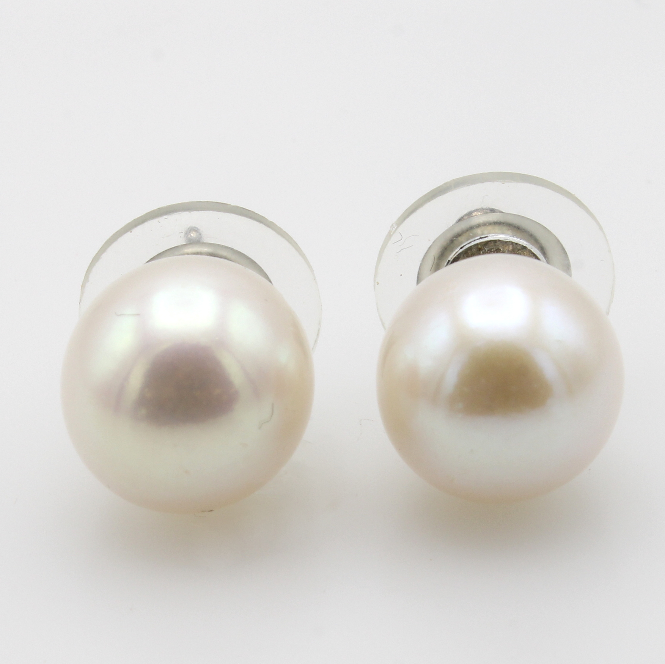 Image 27081866 - Paar Ohrstecker mit Süßwasserzuchtperlen, WG585/000, l. roséfarb. Perlen, D. ca. 2.4 ...