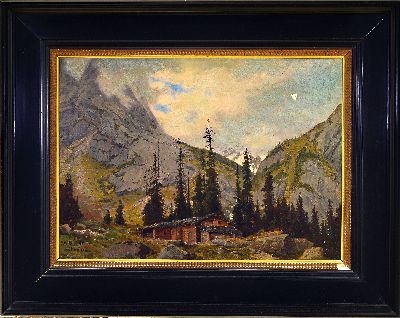 27082152k - Johann Wilhelm Lindlar, 1816 Bergisch Gladbach - 1896 Düsseldorf, Hochgebirgslandschaft ...