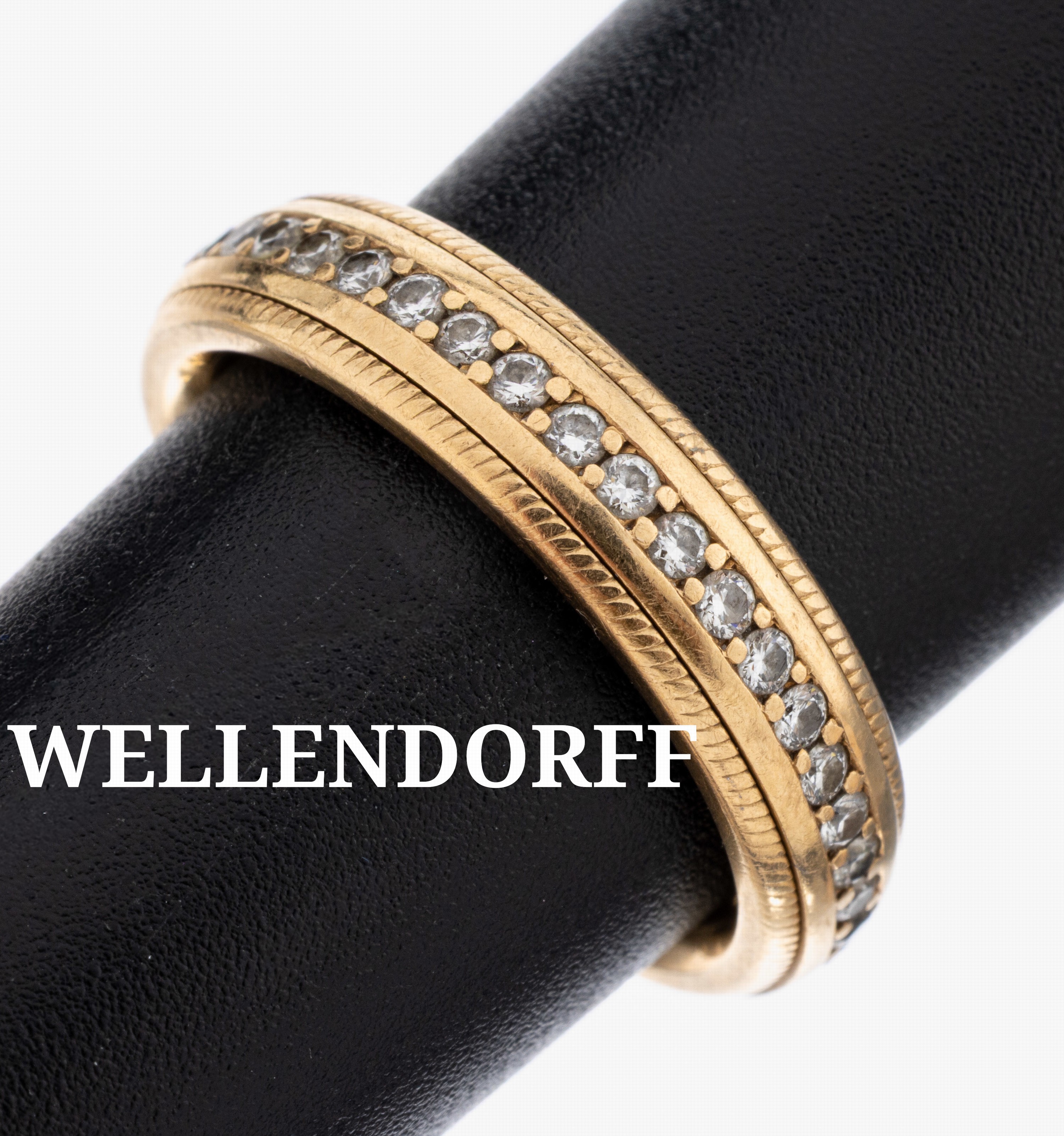 Image 27082801 - 18 kt Gold WELLENDORFF Brillant-Ring, GG 750/000, mittlere Ringschiene drehbar, 41 ...