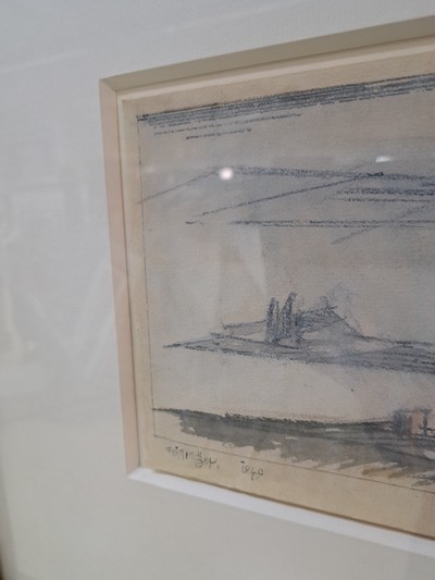 27083271d - Lyonel Feininger, 1871-1956 New York, Segelboote auf einem Vorgebirgssee, Aquarell und ...