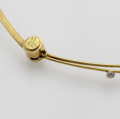27084053c - Ausgefallenes Collier mit Brillanten, GG/WG 750/000, Goldschmiedemeisterstück Juwelier ...