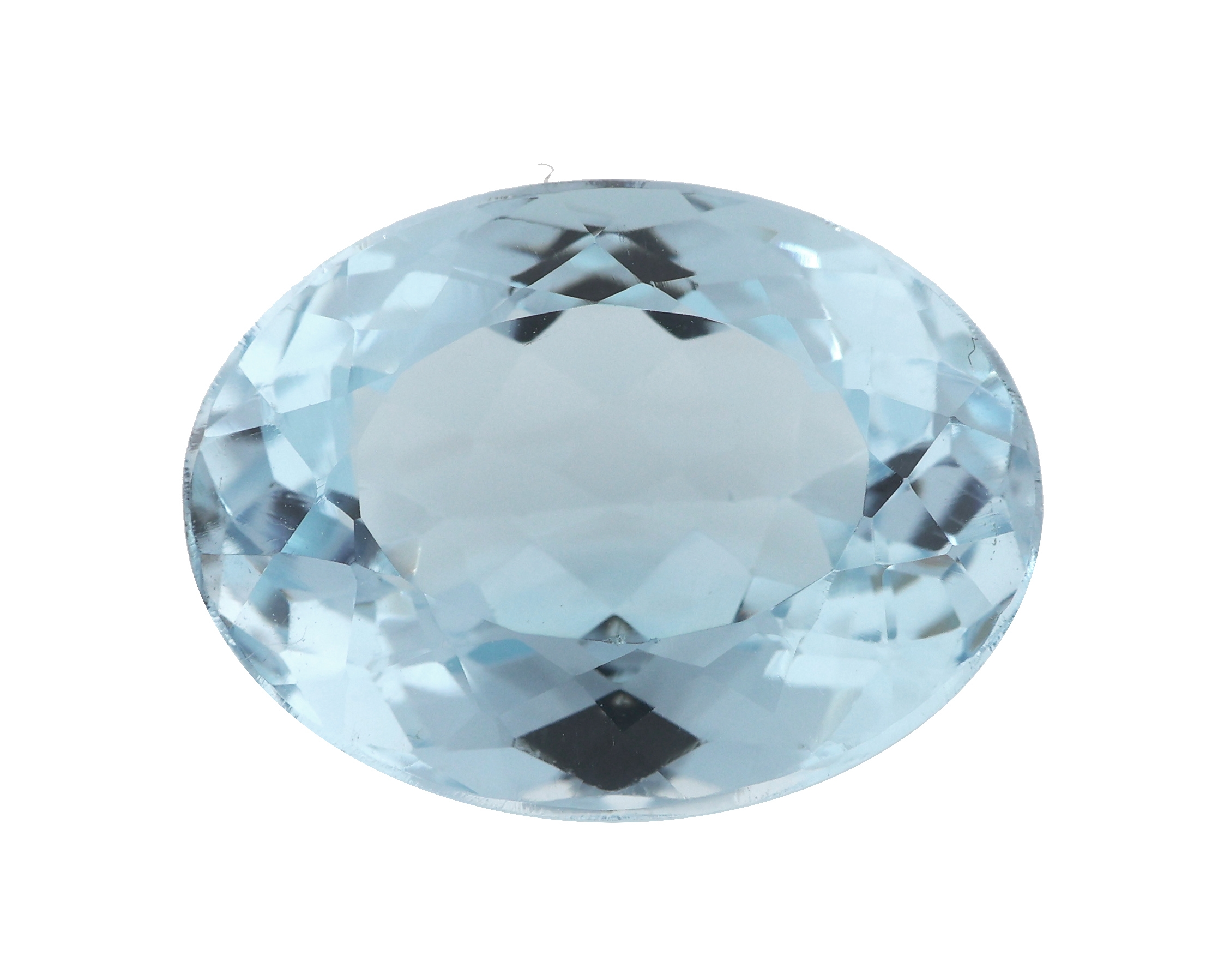 Image 27084567 - Loser Blautopas (beh.), ca. 12.03 ct, ovalfacett., ca. 15.79 x 11.97 x 7.82 mm, schöne ...