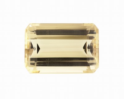 Image Loser Citrin, ca. 34.15 ct, ca. 24.68 x 16.56 x 10.87 mm, Treppenschliff Schätzpreis: ...