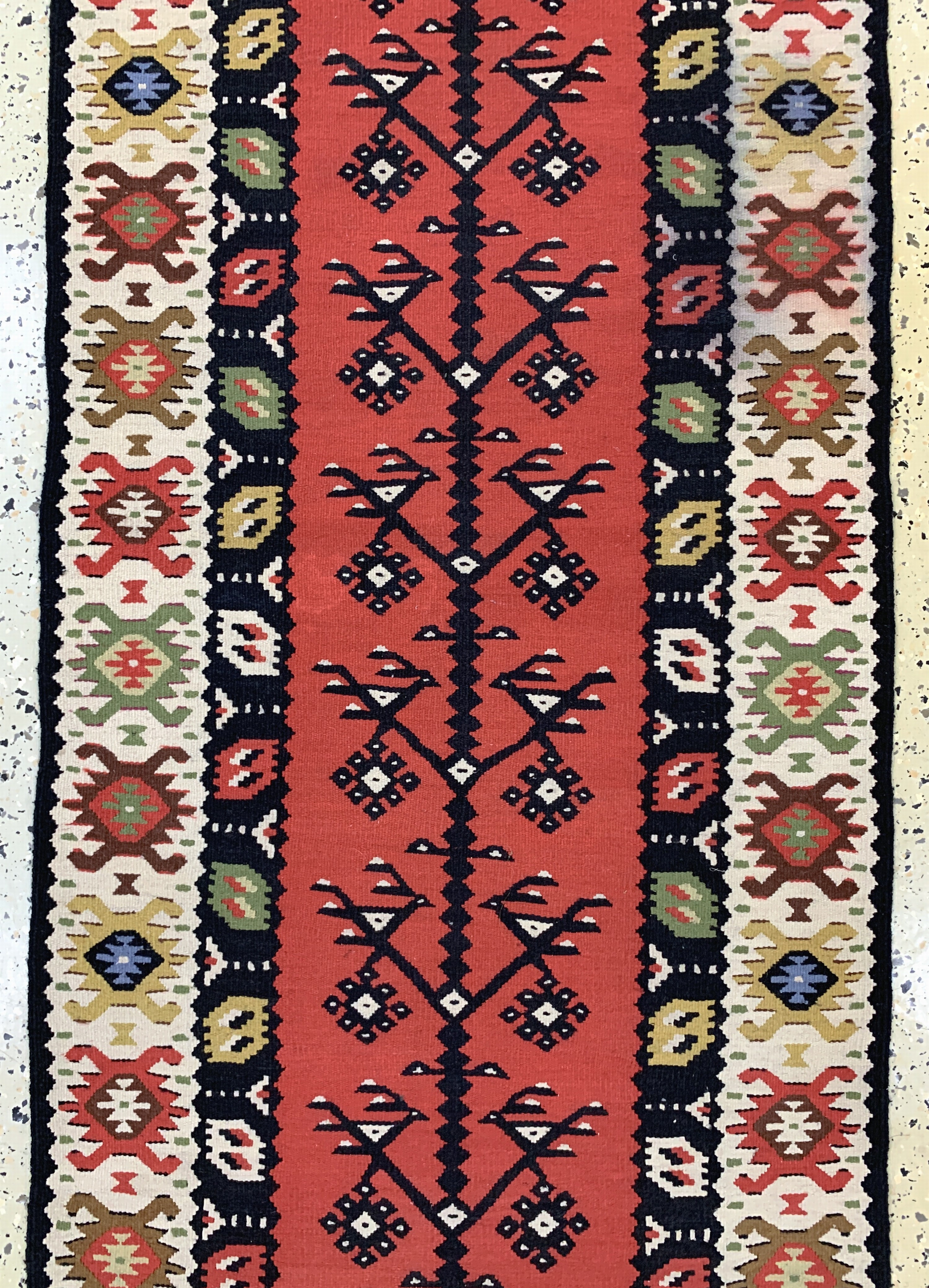 Detail b: Sarkoy Kelim, Türkei, Mitte 20.Jhd., Wolle auf Baumwolle, ca. 238 x 74 cm, EHZ: 2
