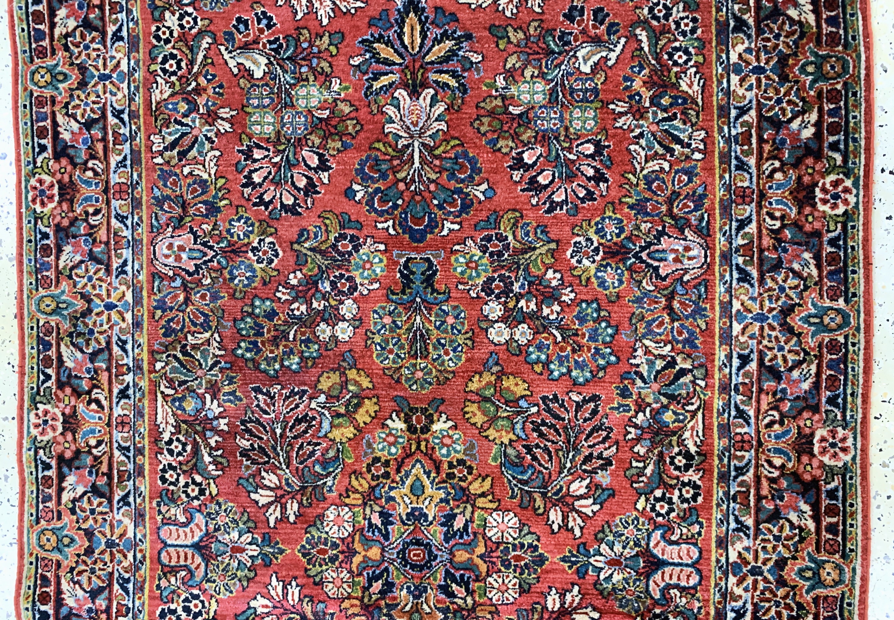 Detail b: Sarogh US Re-Import, Persien, Anfang 20.Jhd., Wolle auf Baumwolle, ca. 356 x 133 cm, EHZ: 2(Fransen erneuert).