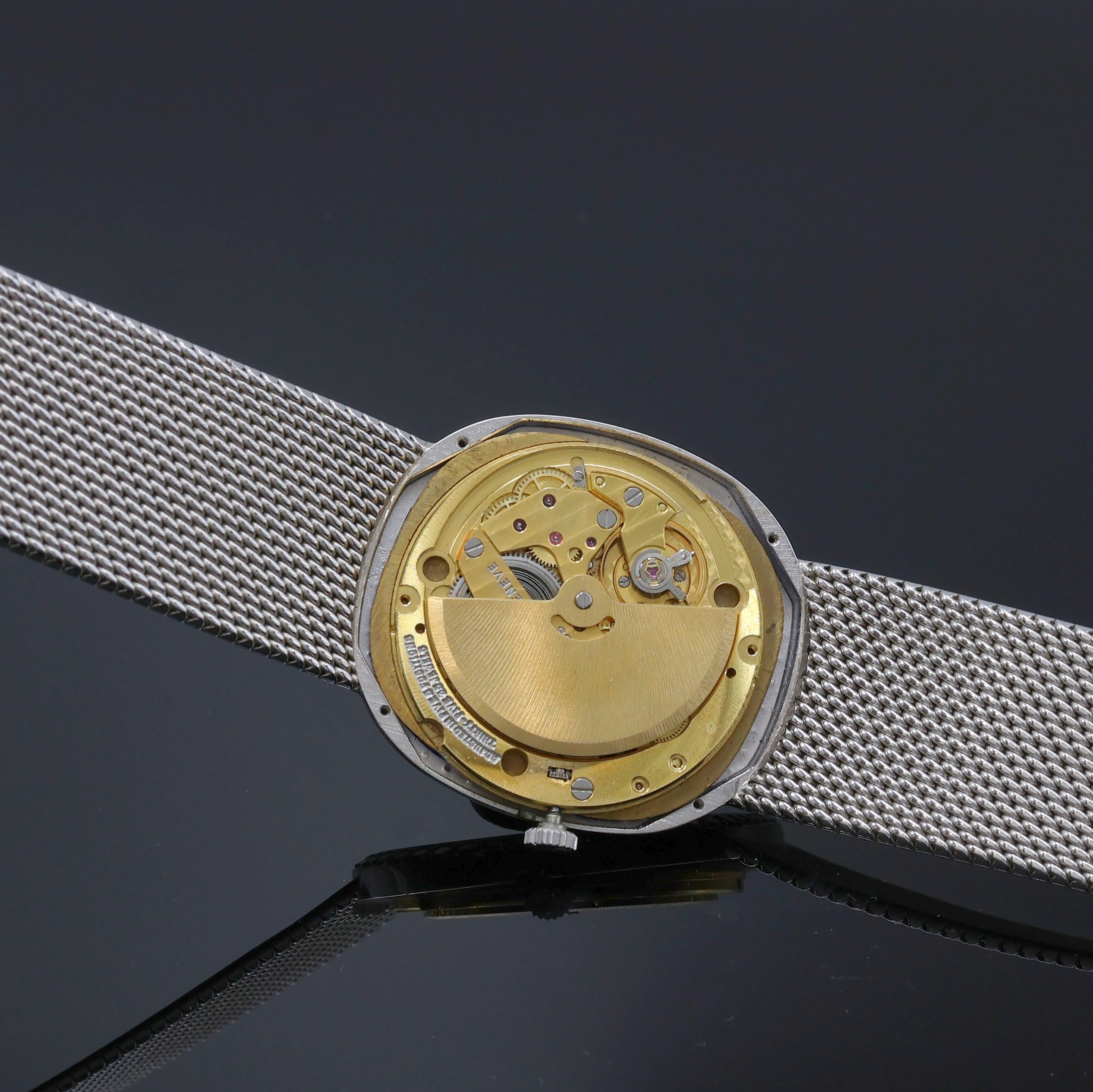 Detail h: CHOPARD ausgefallene Armbanduhr in WG 750/000 mit Diamanten, Lapislazuli-Zifferblatt Referenz 2080 1 und dazu passende neutrale Manschetten- und ...