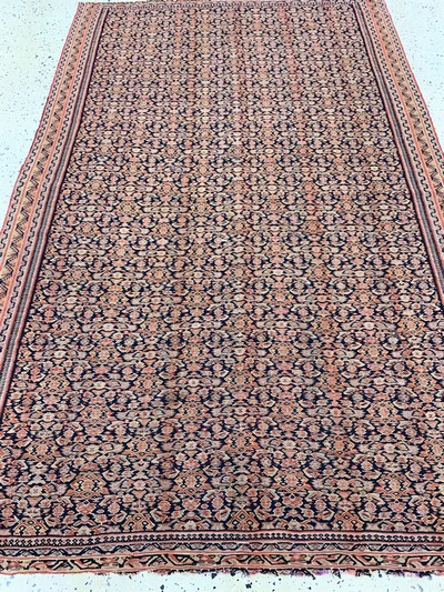 27084852d - Senneh Kelim antik, Persien, um 1900, Wolleauf Baumwolle, ca. 190 x 125 cm, EHZ: 2-3 ...