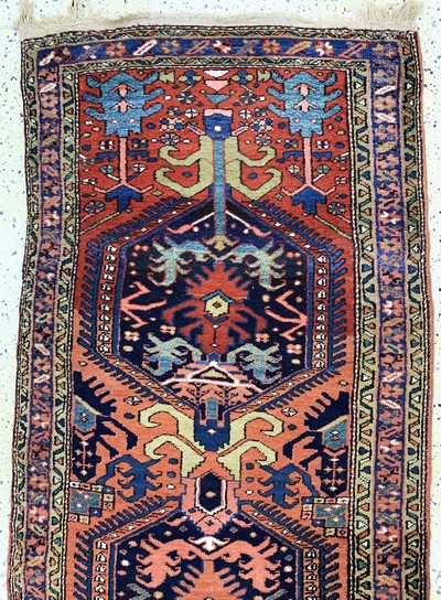 27084889a - Heriz old, Persia, early 20th century, wool oncotton, approx. 303 x 90 cm, condition: 2. ...