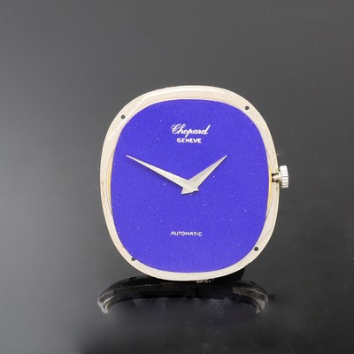 27084892e - CHOPARD ausgefallene Armbanduhr in WG 750/000 mit Diamanten, Lapislazuli-Zifferblatt ...