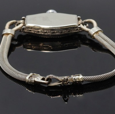 27084904b - ALPINA Art-Deco Damenarmbanduhr in WG 750/000, Schweiz um 1938, Handaufzug, grav., ...
