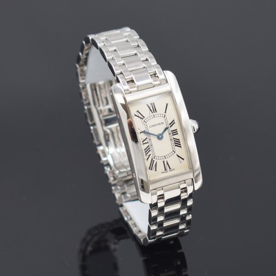 27085336b - CARTIER Tank Americaine in WG 750/000 Referenz 2489, quarz, Boden 4-fach verschr., ...