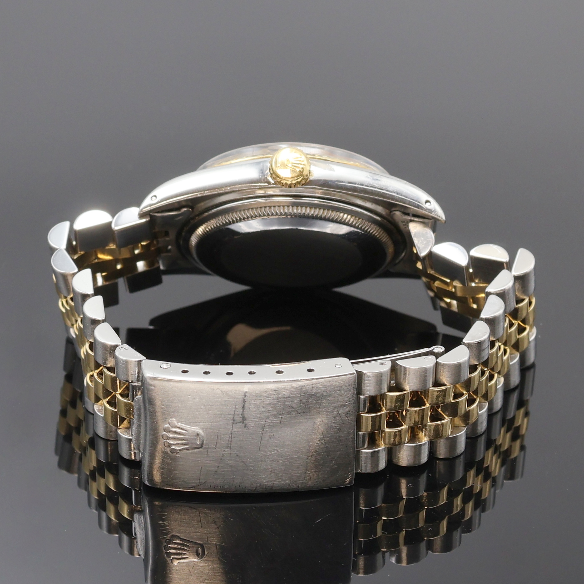 Detail b: ROLEX Datejust Herrenarmbanduhr in Stahl/Gold Referenz 16013, Schweiz um 1979, Automatik, verschr. Oystergeh., orig. Jubileeband Ref. 62523.H14, ...