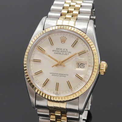 27085578a - ROLEX Datejust Herrenarmbanduhr in Stahl/Gold Referenz 16013, Schweiz um 1979, ...