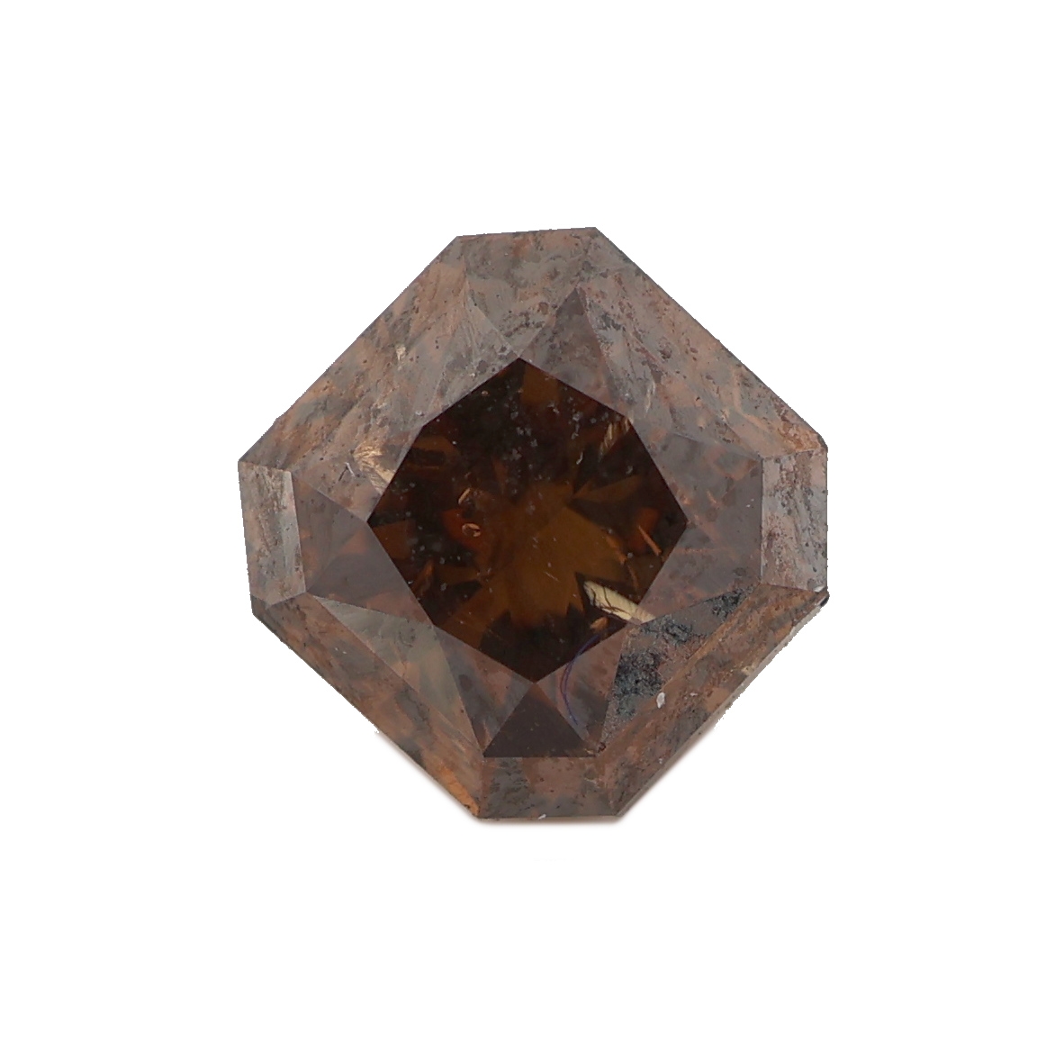 Image 27085654 - Loser Diamant, Radiant, 0.52 ct Natural Fancy Deep Brown/si2, 4.27 x 4.24 x 3.19 mm, ...