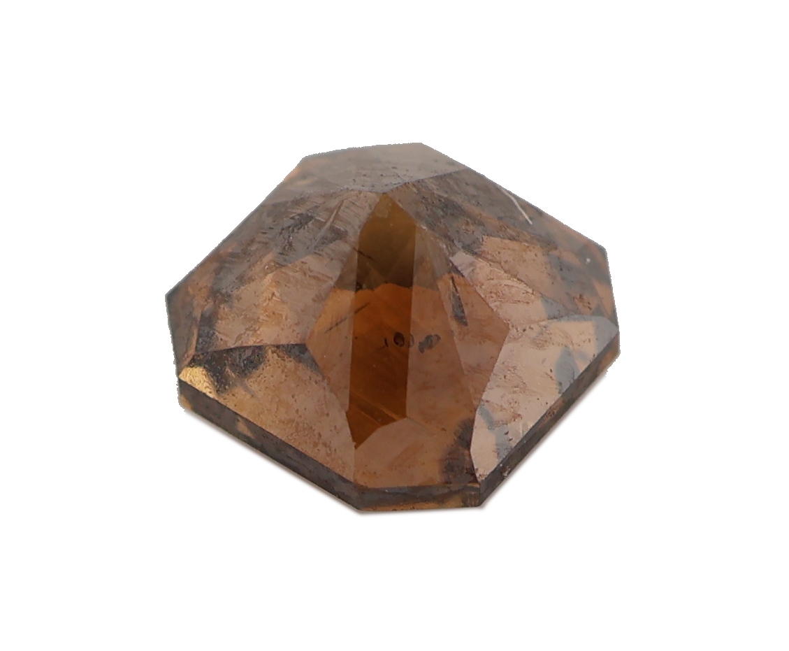 Detail b: Loser Diamant, Radiant, 0.52 ct Natural Fancy Deep Brown/si2, 4.27 x 4.24 x 3.19 mm, PoliturGut, Symmetrie Gut, Fluoreszenz keine, GEM REPORT ...