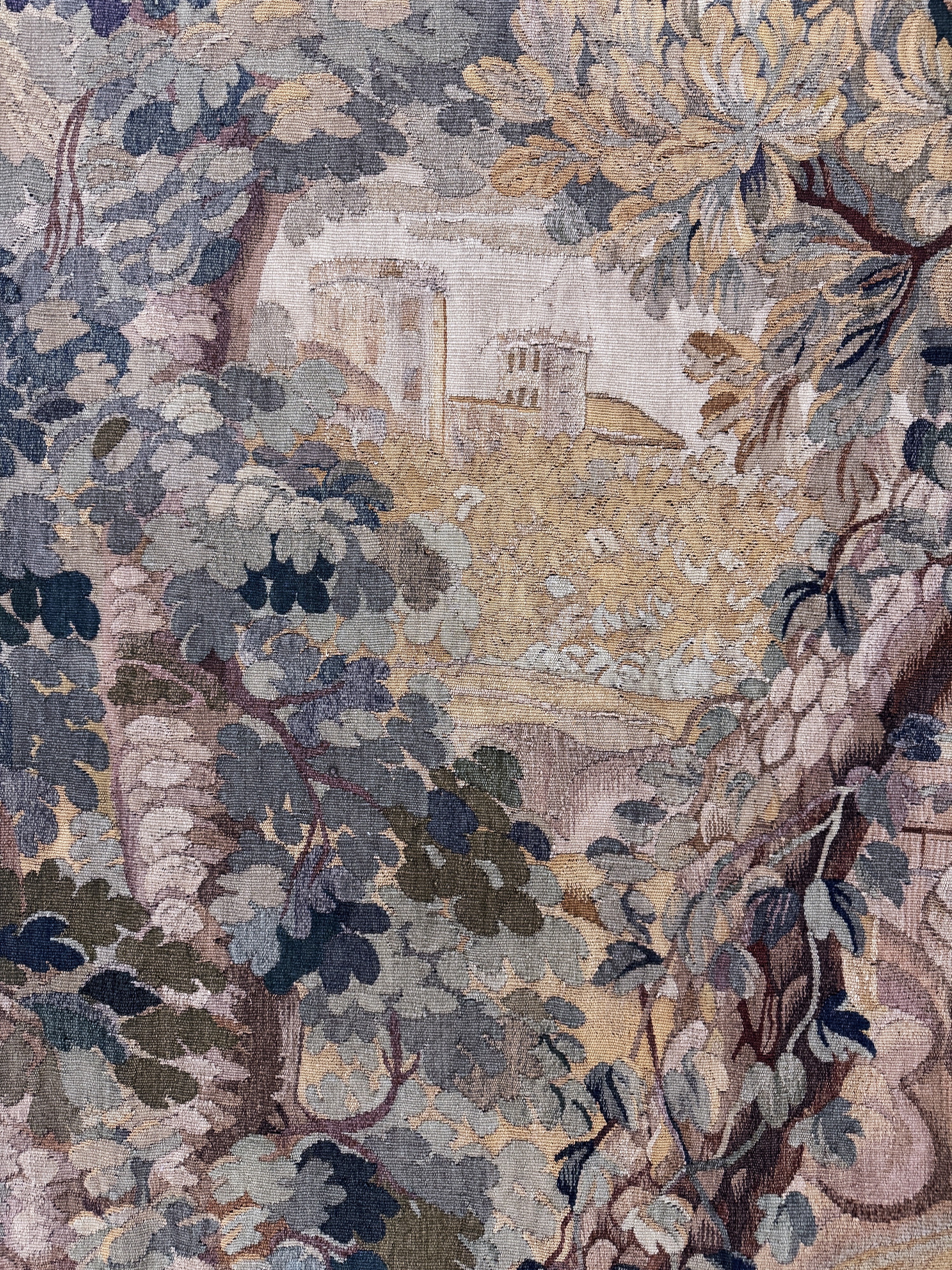 Detail d: Tapisserie"Flandern"antik, signiert"LK", um1900, Wolle auf Baumwolle, ca. 230 x 120 cm, EHZ: 2