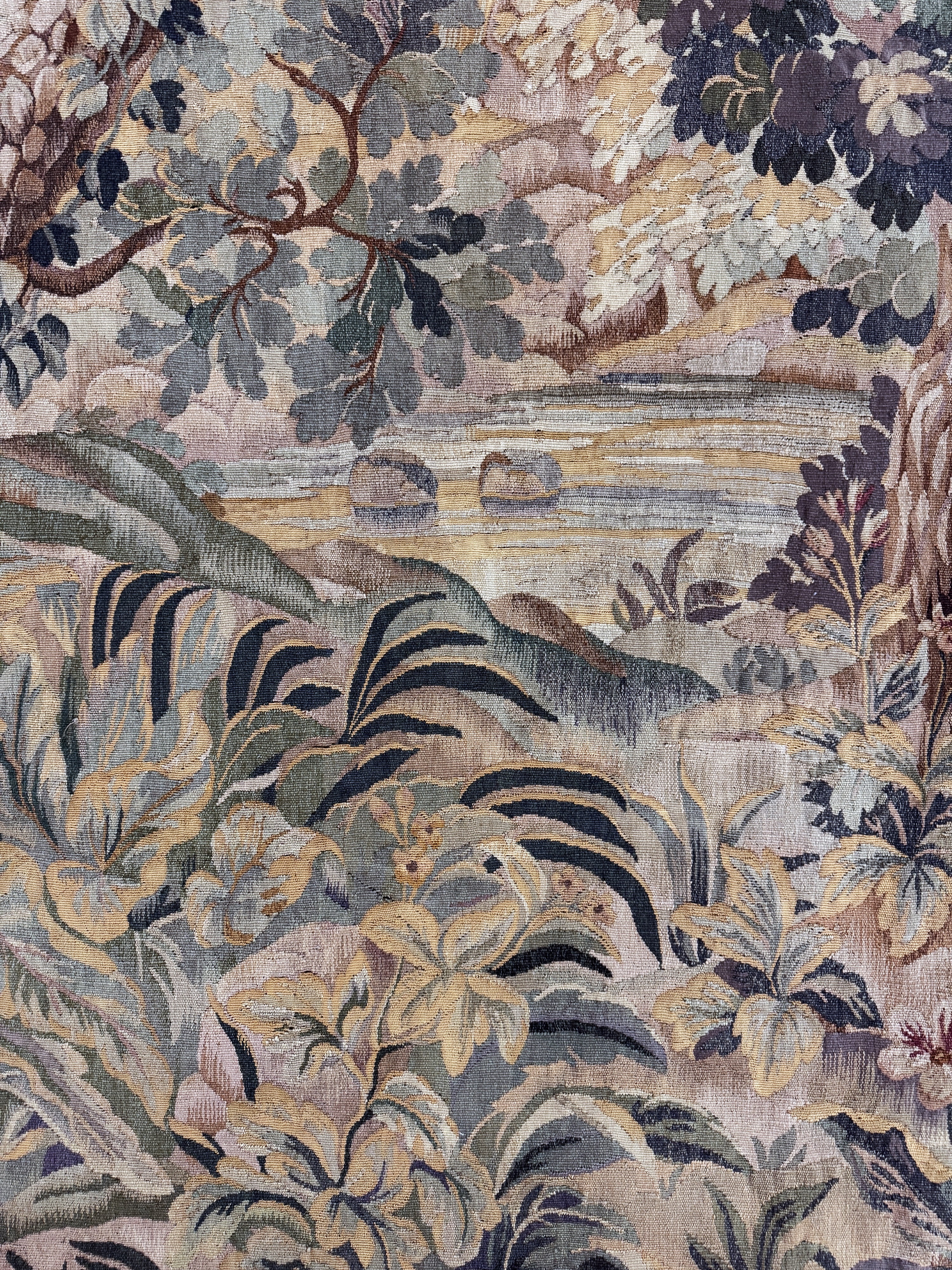 Detail f: Tapisserie"Flandern"antik, signiert"LK", um1900, Wolle auf Baumwolle, ca. 230 x 120 cm, EHZ: 2