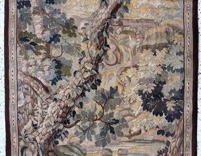 27085700b - Tapisserie´Flandern´antik, signiert´LK´, um1900, Wolle auf Baumwolle, ca. 230 x 120 cm, ...