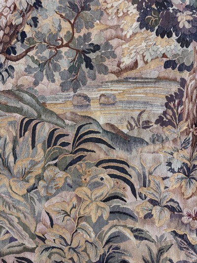27085700f - Tapisserie´Flandern´antik, signiert´LK´, um1900, Wolle auf Baumwolle, ca. 230 x 120 cm, ...