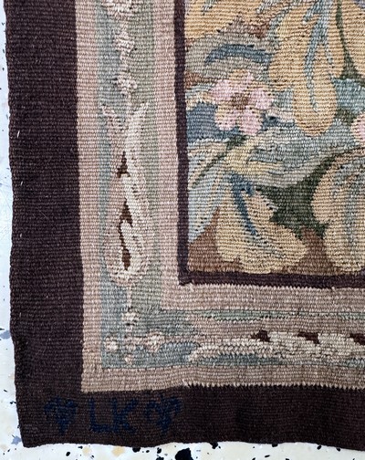 27085700g - Tapisserie´Flandern´antik, signiert´LK´, um1900, Wolle auf Baumwolle, ca. 230 x 120 cm, ...