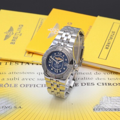 Image BREITLING Starliner Armbandchronometer reference A71340, quartz, stainless steel case ...