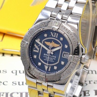 27085863a - BREITLING Starliner Armbandchronometer Referenz A71340, quarz, Edelstahlgeh. inkl. orig. ...