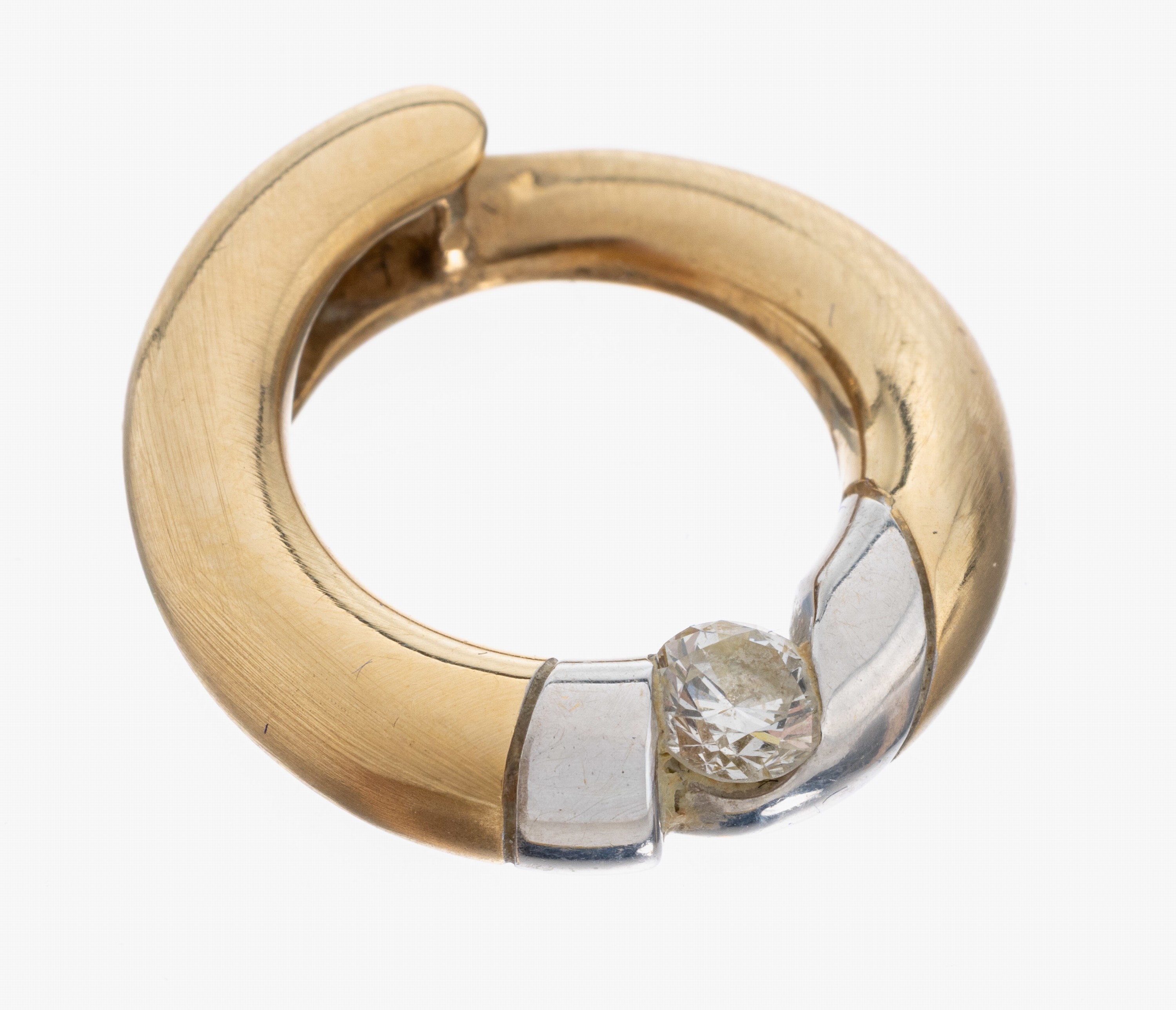 Image 27085946 - 14 kt Gold Brillant-Anhänger, GG 585/000 gepr., Brillant ca. 0.25 ct Weiß/p1, min. ...